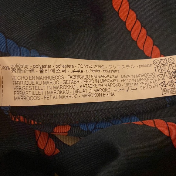 NWT ZARA XS Button Front Nautical Dress - Picture 14 of 15